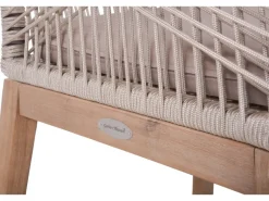 Garden Pleasure Stuhl Pomona 4er Set 84 cm x 68 cm x 62 cm Braun-Beige FSC®