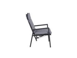 Garden Pleasure Stuhl Sintra 103 cm x 61 cm x 69 cm Grau-Schwarz