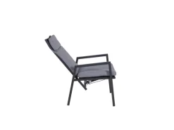 Garden Pleasure Stuhl Sintra 103 cm x 61 cm x 69 cm Grau-Schwarz