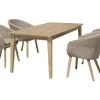 Garden Pleasure Stuhl Visalia 4er-Set Grau FSC®