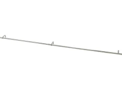 Gardinenstange Set Ø 16-19 mm x 120-210 cm Silber Gebürstet