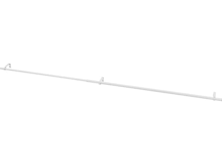 Gardinenstange Set Ø 16-19 mm x 120-210 cm Weiß Matt