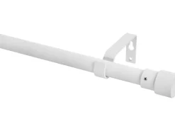 Gardinenstange Set Ø 16-19 mm x 120-210 cm Weiß Matt