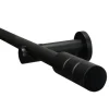 Gardinenstangen Set Zylinder Ø 19 mm 160 cm Schwarz matt