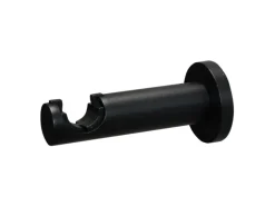 Gardinenstangen Set Zylinder Ø 19 mm 160 cm Schwarz matt