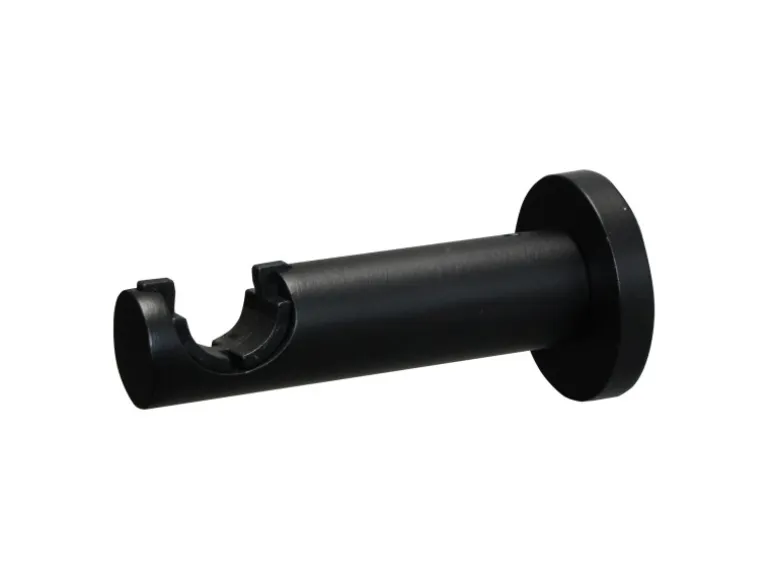Gardinenstangen Set Zylinder Ø 19 mm 160 cm Schwarz matt