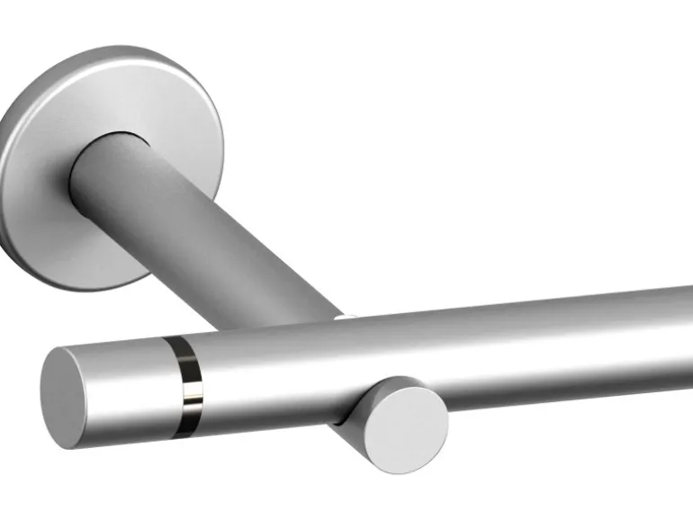 Gardinenstangen-Set Metall Satinoptik 160 cm
