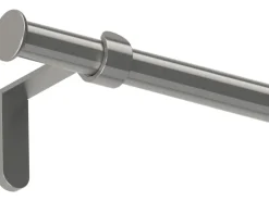 Gardinenstangen-Set Metall Edelstahloptik 160 cm