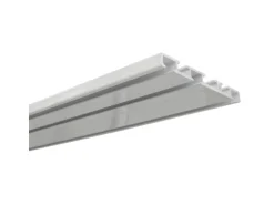 Gardinia Aluminium-Vorhangschiene 3-läufig Weiß 200 cm