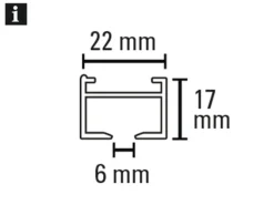 Gardinia Aluminium-Vorhangschienen-Set Luna 1-läufig Weiß 230 cm