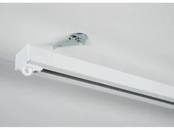 Gardinia Aluminium-Vorhangschienen-Set Luna 1-läufig Weiß 230 cm