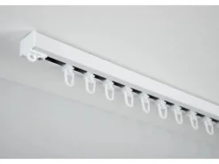 Gardinia Aluminium-Vorhangschienen-Set Luna 1-läufig Weiß 160 cm