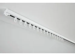 Gardinia Aluminium-Vorhangschienen-Set Luna 1-läufig Weiß 160 cm
