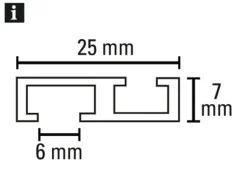 Gardinia Aluminium-Vorhangschiene 1-läufig Weiß 150 cm