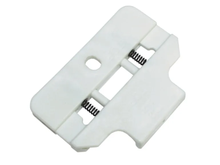 Gardinia Deckenclip für Flächenvorhangschiene 3-läufig Weiß 2-er Pack