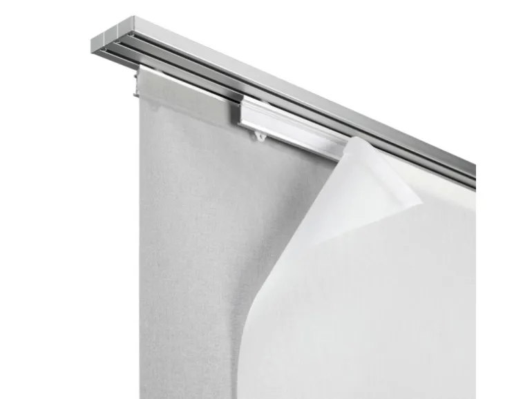 Gardinia Deckenclip für Flächenvorhangschiene 3-läufig Weiß 2-er Pack
