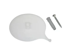 Gardinia Deckenträger für Aluminium-Vorhangschiene 3-läufig Weiß 2-er Pack