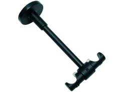 Gardinia Deckenträger Memphis offen Schwarz 13,5 cm