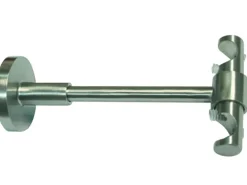 Gardinia Deckenträger Memphis offen Edelstahloptik 13,5 cm