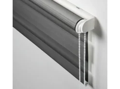 Gardinia Doppelrollo EasyFix mit Montageschiene 90 cm x 220 cm Anthrazit