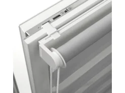 Gardinia Doppelrollo EasyFix mit Montageschiene 90 cm x 150 cm Grau