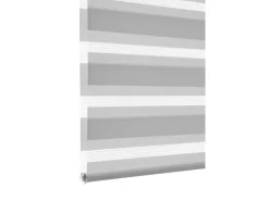 Gardinia Doppelrollo EasyFix mit Montageschiene 90 cm x 150 cm Grau