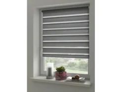 Gardinia Doppelrollo EasyFix mit Montageschiene 120 cm x 150 cm Anthrazit