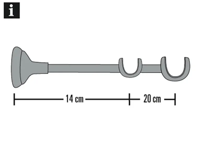 Gardinia Doppelträger Europa offen für Ø 19 mm Silber-antik
