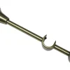 Gardinia Doppelträger offen Messing-Antik 14 cm / 6 cm