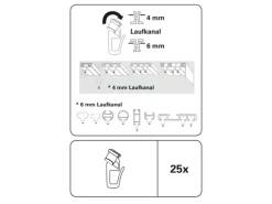 Gardinia Duo X-Gleiter Weiß 25er-Pack