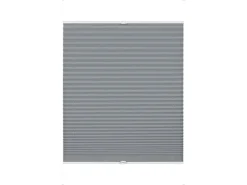 Gardinia Easy Fix Plissee Greta Verspannt Rauchblau 80 cm x 130 cm