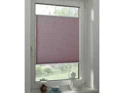 Gardinia Easy Fix Plissee Greta Verspannt Perlmuttrosa 70 cm x 130 cm