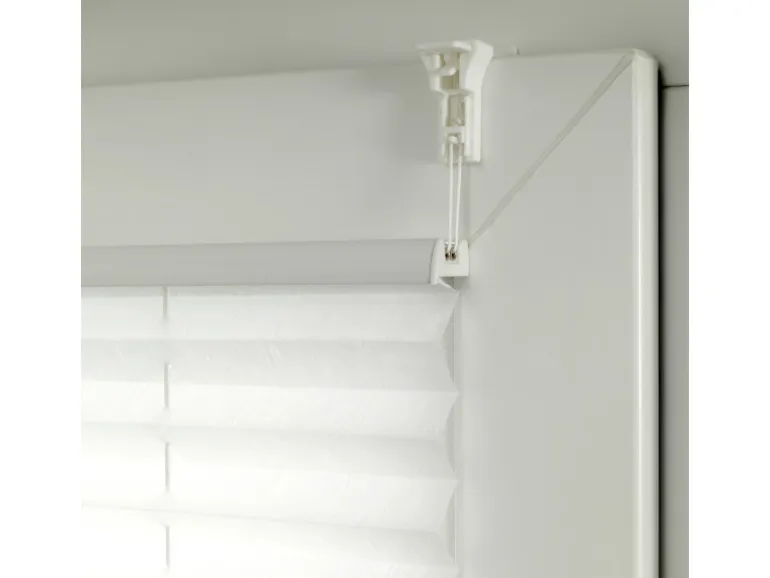 Gardinia Easy Fix Plissee Tag und Nacht Weiß 90 cm x 210 cm