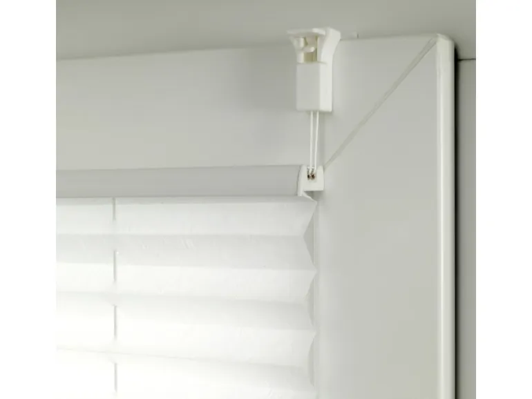 Gardinia Easy Fix Plissee Tag und Nacht Weiß 90 cm x 210 cm