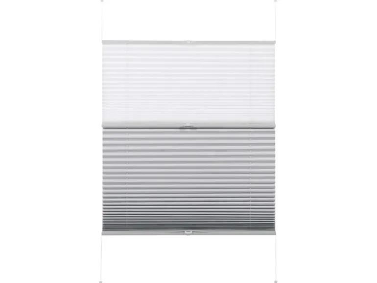 Gardinia Easy Fix Plissee Tag und Nacht Weiß 70 cm x 130 cm