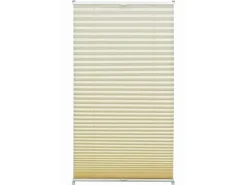 Gardinia EasyFix Plissee mit 2 Bedienschienen 60 cm x 130 cm Elfenbein