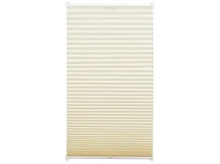 Gardinia EasyFix Plissee mit 2 Bedienschienen 55 cm x 130 cm Elfenbein