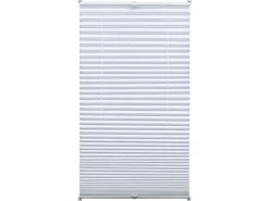Gardinia EasyFix Plissee mit 2 Bedienschienen 50 cm x 130 cm Weiß