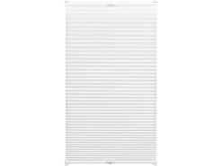 Gardinia EasyFix Plissee mit 2 Bedienschienen 65 cm x 130 cm Weiß