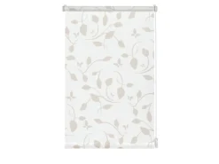 Gardinia EasyFix Rollo Dekor Scandinavian 75 cm x 150 cm Weiß/Natur