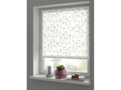 Gardinia EasyFix Rollo Dekor Scandinavian 75 cm x 150 cm Weiß/Natur
