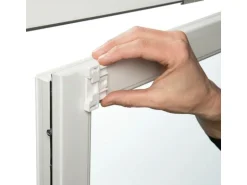 Gardinia EasyFix Rollo Dekor Scandinavian 75 cm x 150 cm Weiß/Natur