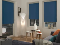 Gardinia EasyFix Rollo Thermo energiesparend 60 cm x 150 cm Blau