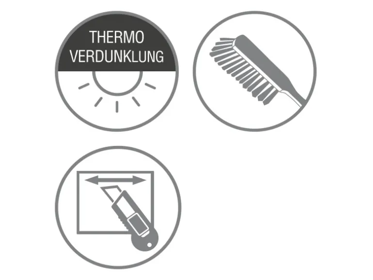 Gardinia EasyFix Rollo Thermo 60 cm x 150 cm Schiefer