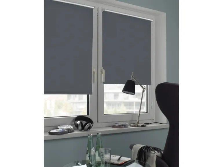 Gardinia EasyFix Rollo Thermo 60 cm x 150 cm Schiefer