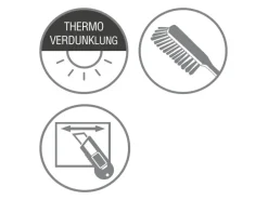 Gardinia EasyFix Rollo Thermo 75 cm x 150 cm Lila