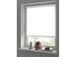 Gardinia EasyFix Rollo Uni 45 cm x 150 cm Reinweiß strukturiert