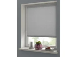 Gardinia EasyFix Rollo Uni 60 cm x 150 cm Hellgrau strukturiert