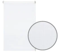 Gardinia EasyFix Rollo Uni 75 cm x 150 cm Reinweiß strukturiert