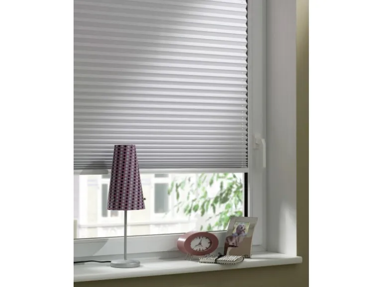 Gardinia EasyFix Thermo-Plissee mit 2 Bedienschienen 50 cm x 130 cm Weiß
